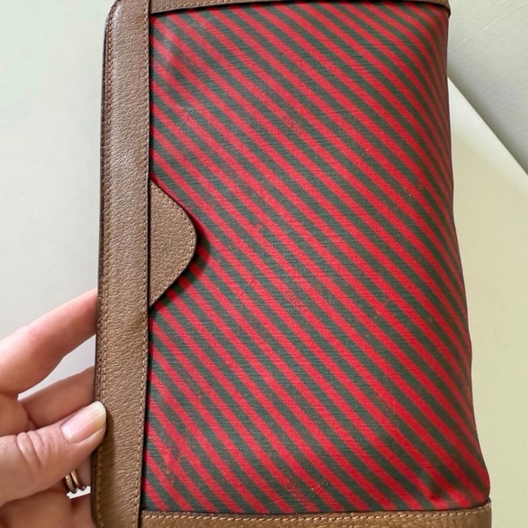 Gucci Red and Green Striped Bag - Picture 6 of 14